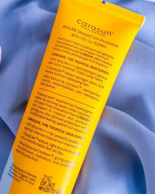 Carasun Solar Smart UV Protector SPF 45 PA++++ review photo by Alfiyah