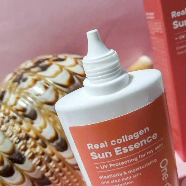One-day's you Real Collagen Sun Essence SPF50+ PA++++ review photo by Alfiyah