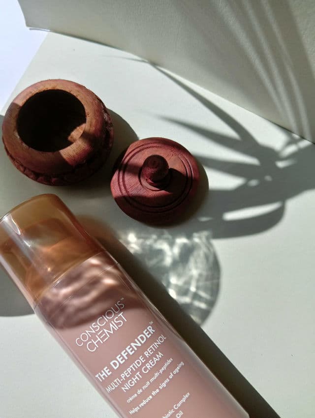 Conscious Chemist The Defender Multi-Peptide Retinol Night Gel Cream review photo by thyskinmatters