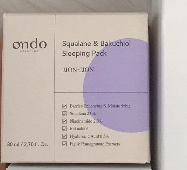 Ondo Beauty 36.5 Squalane & Bakuchiol Sleeping Pack review photo by CosmeticsReload