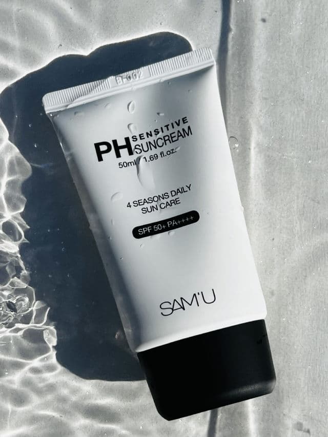 SAM'U pH Sensitive Sun Cream review photo by Binci