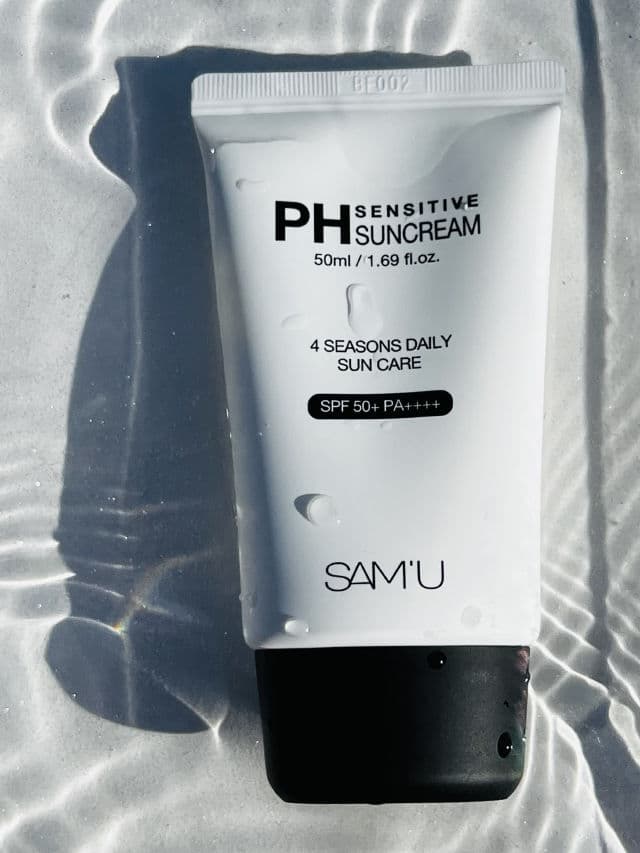 SAM'U pH Sensitive Sun Cream review photo by Binci