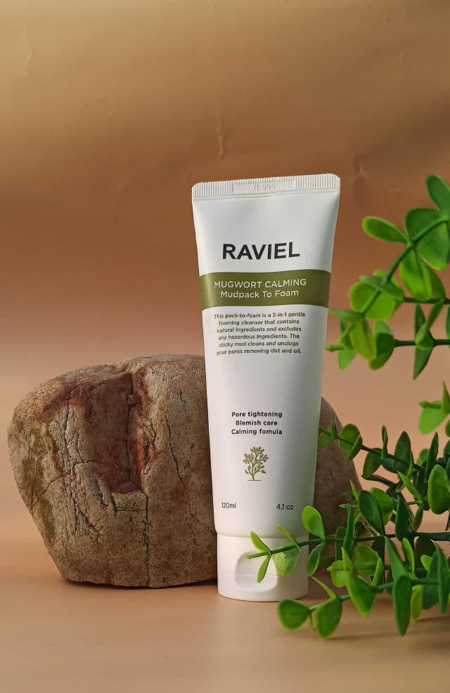 RAVIEL Mugwort Calming Mudpack To Foam review photo by Oreokookie