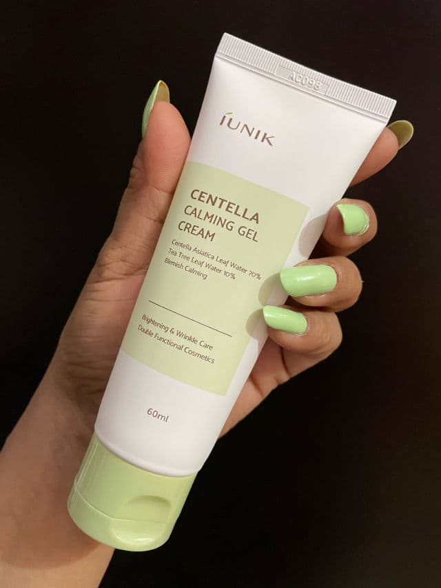 Iunik Centella Calming Gel Cream review photo by shuchitrivedi