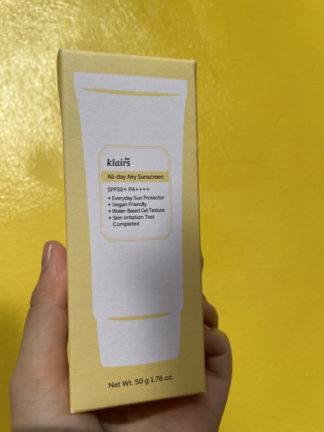 Dear, Klairs All-day Airy Sunscreen SPF50+ PA++++ review photo by WondaDonda
