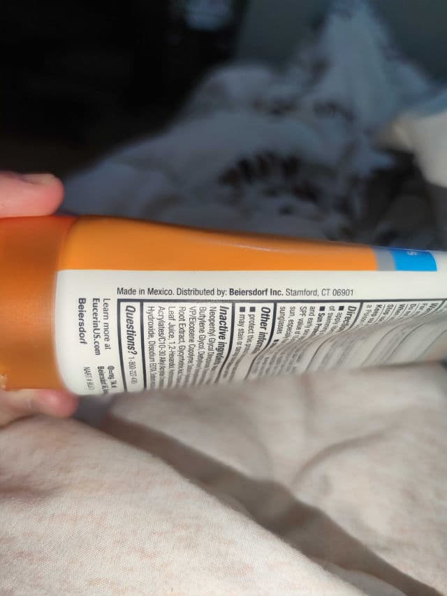 Eucerin Advanced Hydration SPF 50 review photo by Mo3ath421