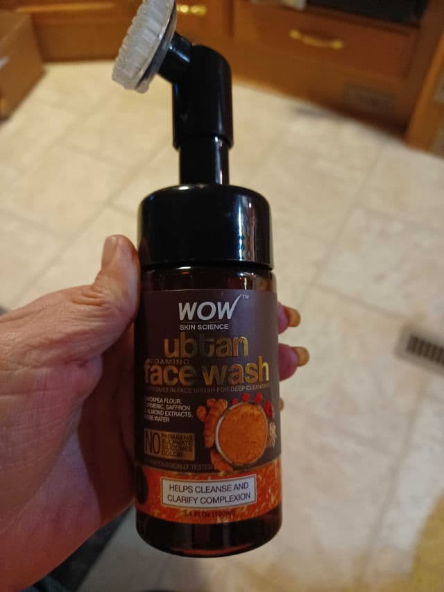 WOW Skin Science Ubtan Foaming Face Wash review photo by Bkasee66