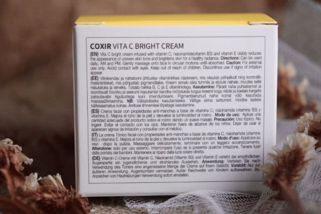 Coxir Vita C Bright Cream review photo by Klinch