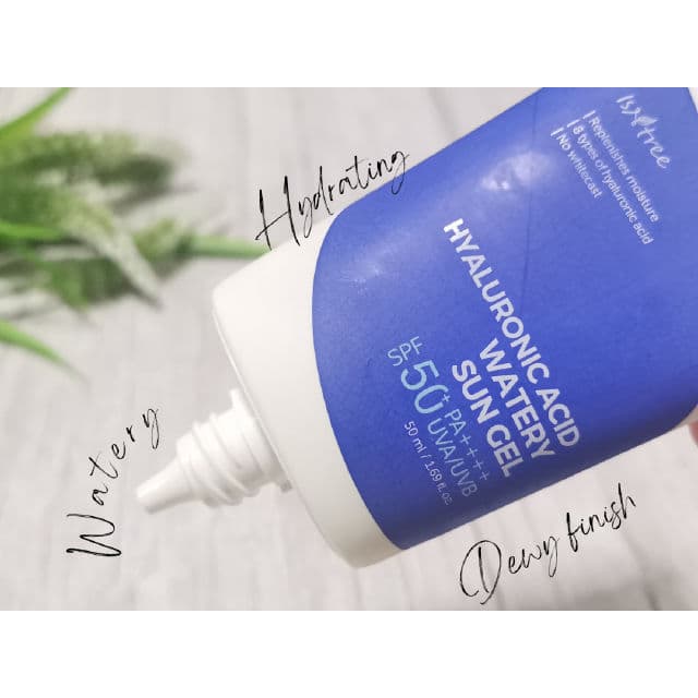 ISNTREE Hyaluronic Acid Watery Sun Gel SPF50+ PA++++ review photo by Whitepaperboat