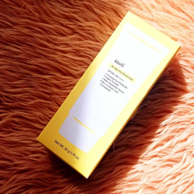All-day Airy Sunscreen SPF50+ PA++++ product review
