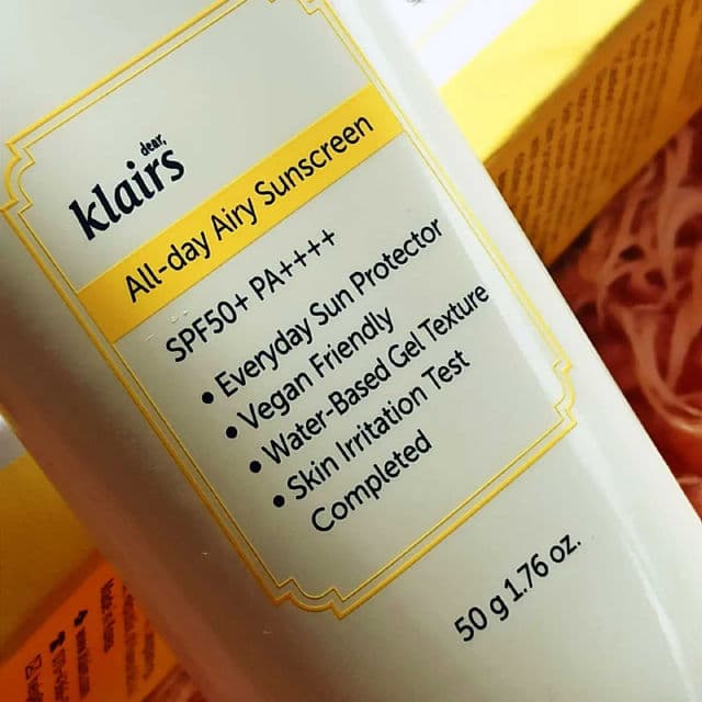Dear, Klairs All-day Airy Sunscreen SPF50+ PA++++ review photo by huguteranglakwatsera
