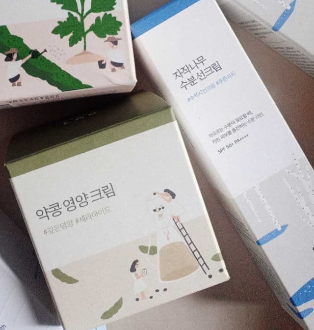 Round Lab Birch Juice Moisturizing Sun Cream SPF50+ PA++++ review photo by Ozu