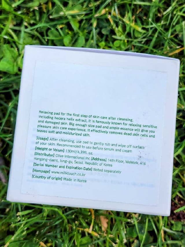 Milk Touch Hedera Helix Jumbo Pad review photo by Researching4Beauty