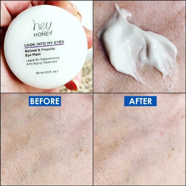Hey Honey Look Into My Eyes - Retinol & Propolis Eye Mask review photo by Theresearchingbeauty