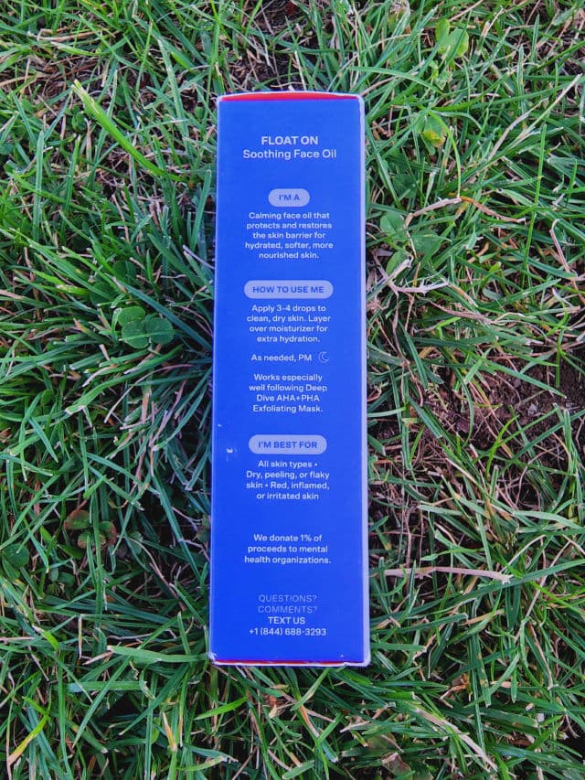 Bubble Float On Soothing Facial Oil review photo by Researching4Beauty