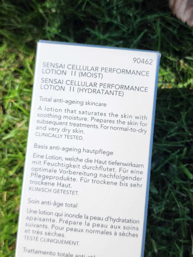 Sensai Cellular Performance Lotion II (Moist) review photo by Researching4Beauty