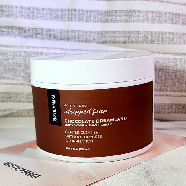 Rustic Maka Chocolate Dreamland Moisturizing Whipped Soap review photo by Researching4Beauty