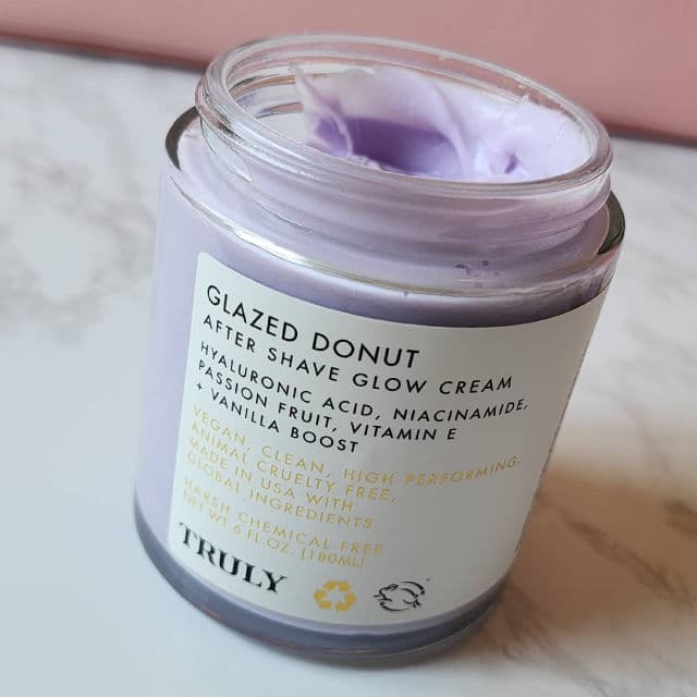 Truly Glazed Donut After Shave Glow Cream review photo by Researching4Beauty
