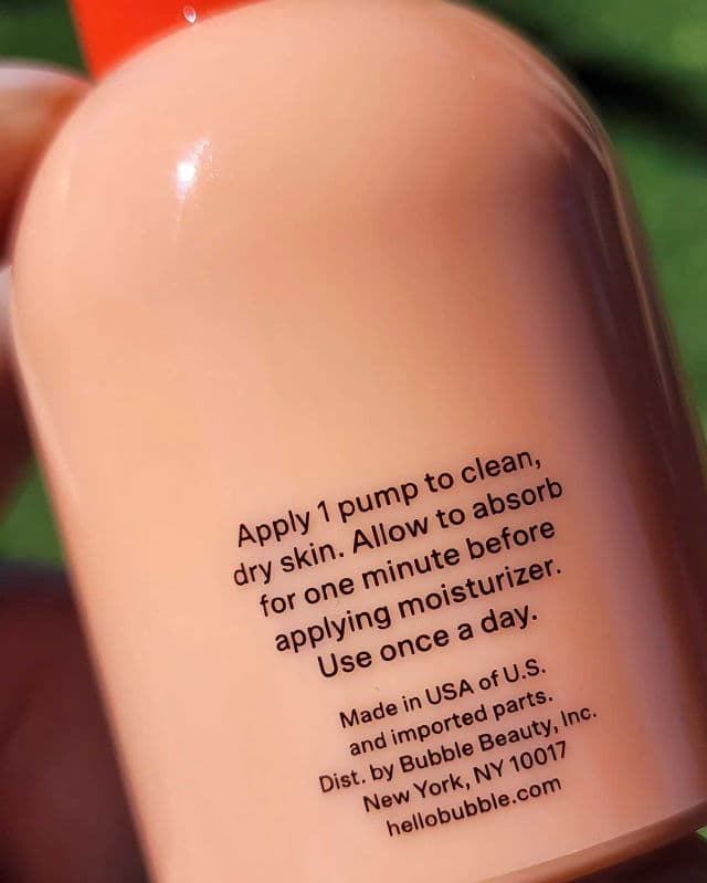 Bubble Super Clear Acne Treating Serum review photo by Researching4Beauty