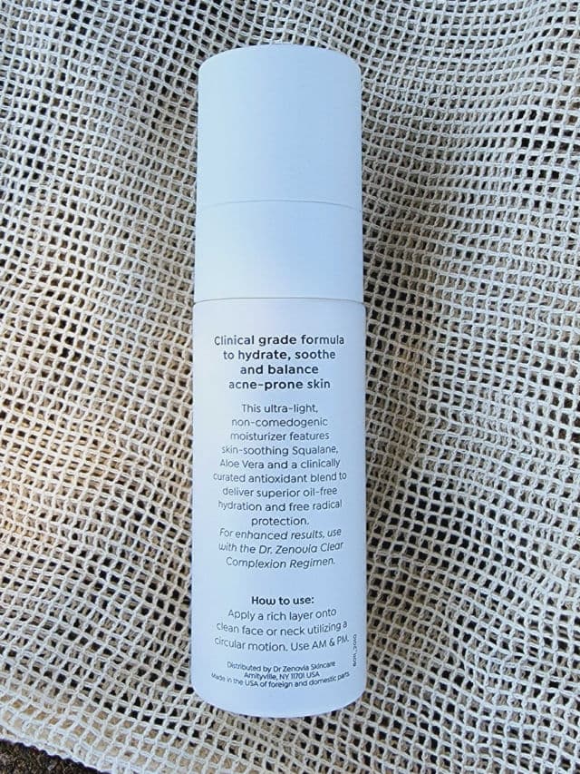 Dr. Zenovia Aloe Vera Blemish Soothing Moisturizer review photo by Researching4Beauty