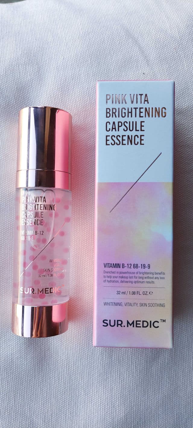 SUR.MEDIC Pink Vita Brightening Capsule Essence review photo by Ikkikorea