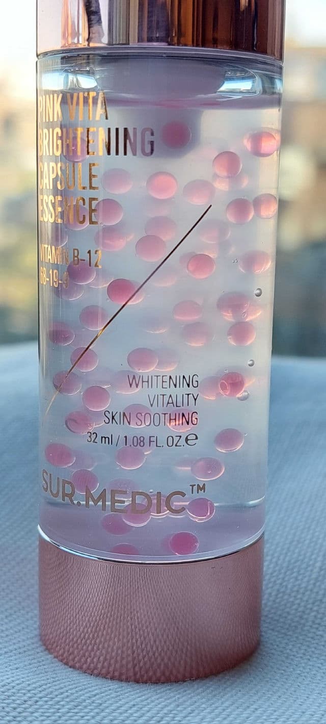 SUR.MEDIC Pink Vita Brightening Capsule Essence review photo by Ikkikorea