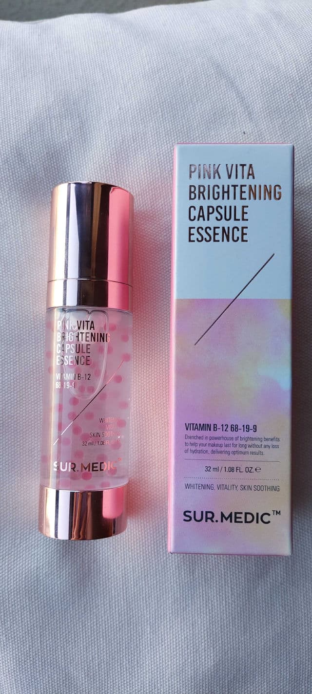 SUR.MEDIC Pink Vita Brightening Capsule Essence review photo by Ikkikorea