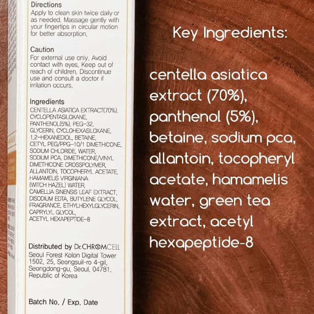 Dr.CHROMCELL Cicathenol Repair Cream review photo by TanyaKbeauty