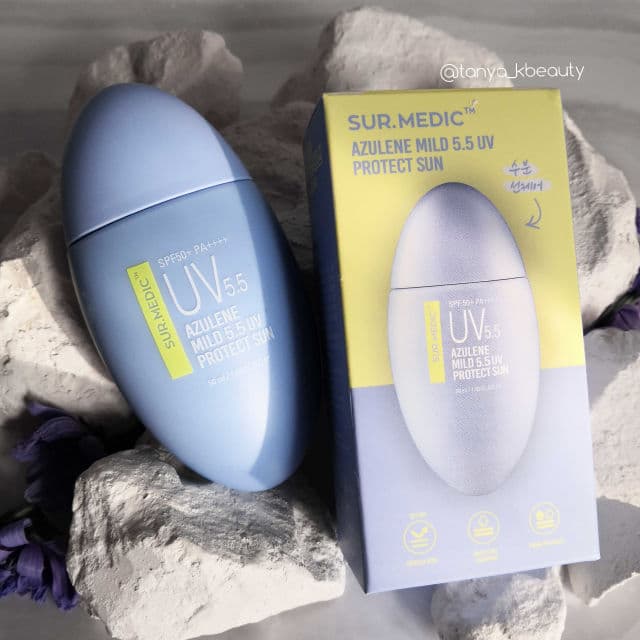 SUR.MEDIC Azulene Mild 5.5 UV Protect Sun SPF50+ PA++++  review photo by TanyaKbeauty