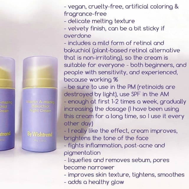 By WISHTREND Vitamin A-mazing Bakuchiol Night Cream review photo by TanyaKbeauty