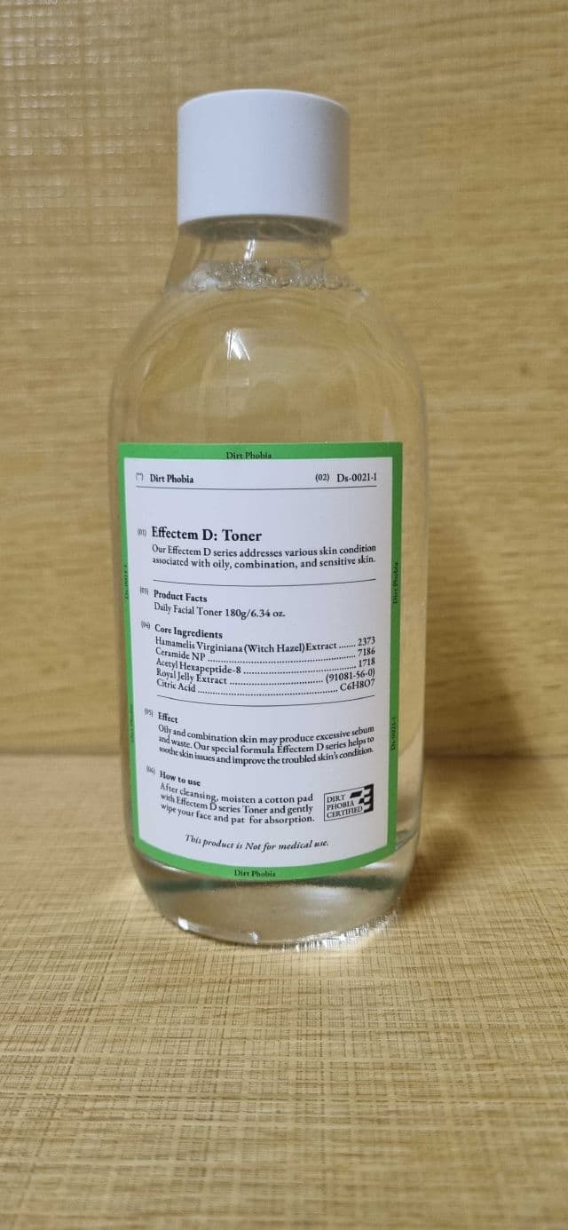dirt phobia Effectem D: Toner review photo by ChoonKhee