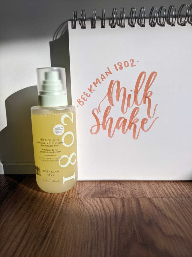 Beekman 1802 Milk Shake Hyaluronic Acid & Squalane Facial Toner Mist review photo by skinandletters