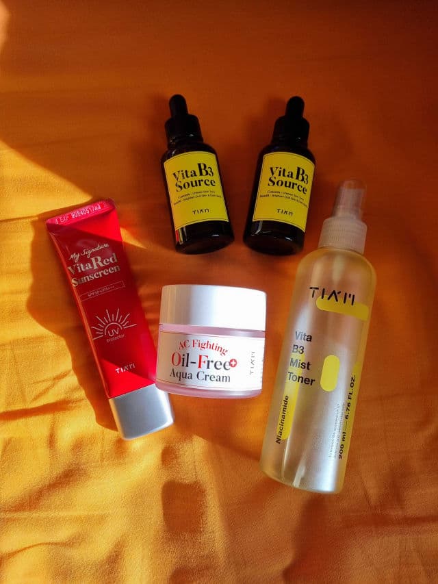 TIAM My Signature Vita Red Sunscreen SPF50+ PA+++ review photo by glowandsunshine