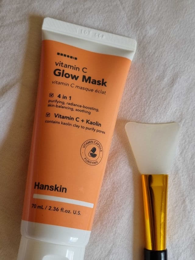 HANSKIN Vitamin C Glow Mask review photo by glowandsunshine