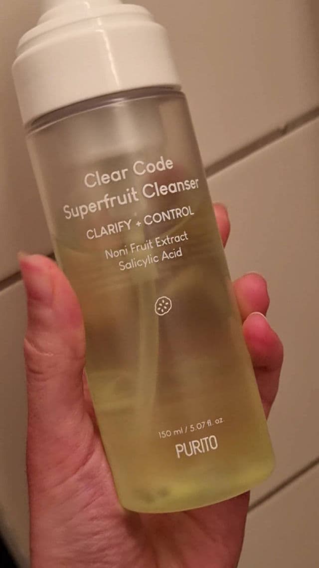 PURITO Clear Code Superfruit Cleanser review photo by glowandsunshine