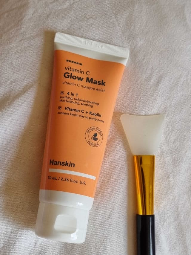 HANSKIN Vitamin C Glow Mask review photo by glowandsunshine