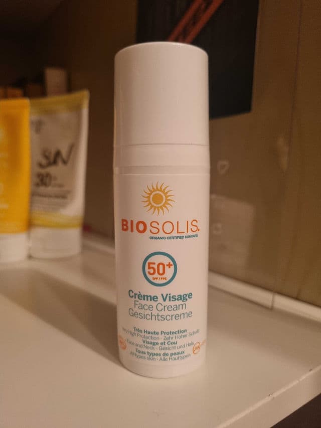 BioSolis Sunscreen Face SPF 50+ review photo by glowandsunshine