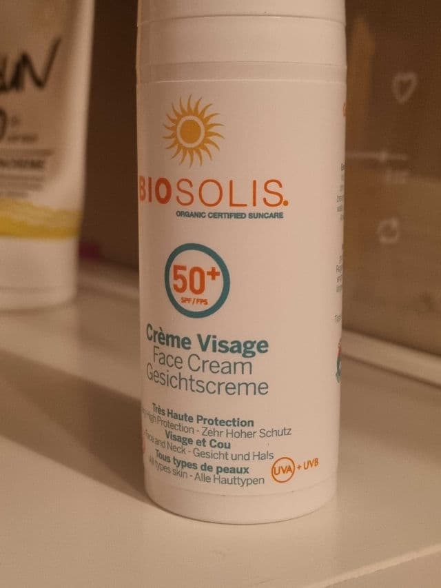 BioSolis Sunscreen Face SPF 50+ review photo by glowandsunshine