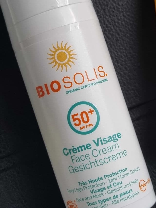 BioSolis Sunscreen Face SPF 50+ review photo by glowandsunshine