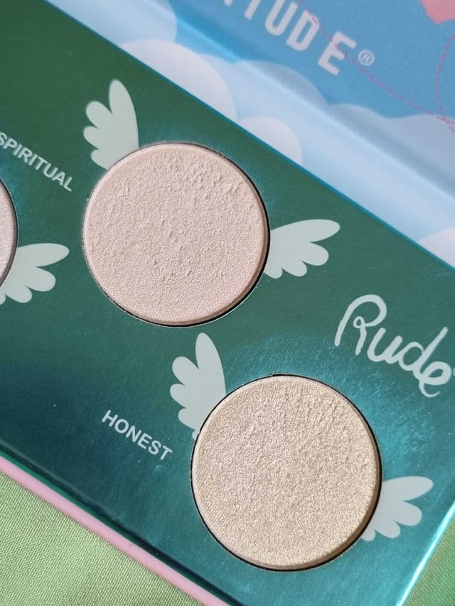 Rude Cosmetics Angelic Glow Highlighter Palette review photo by glowandsunshine