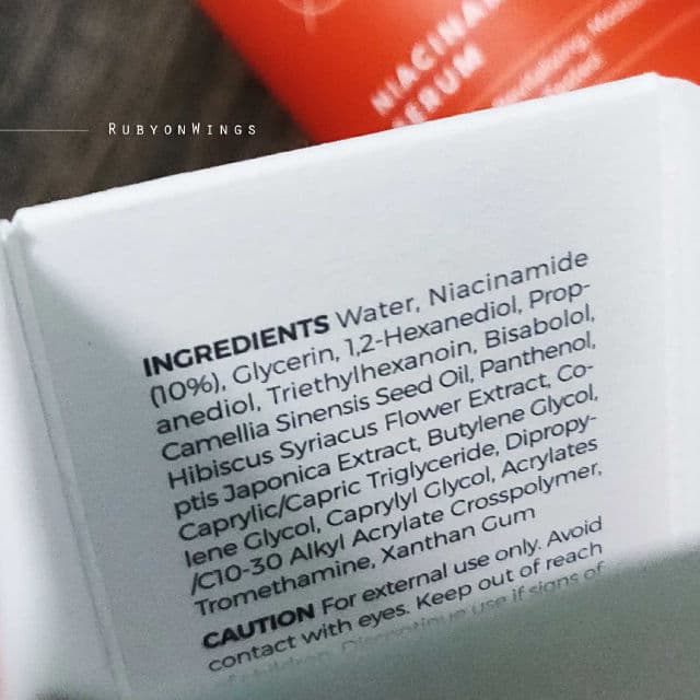 SNP Niacinamide 10 Serum review photo by RubyonWings