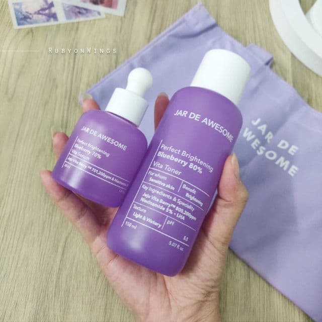 JAR DE AWESOME Perfect Brightening Blueberry 70% Vita Serum review photo by RubyonWings