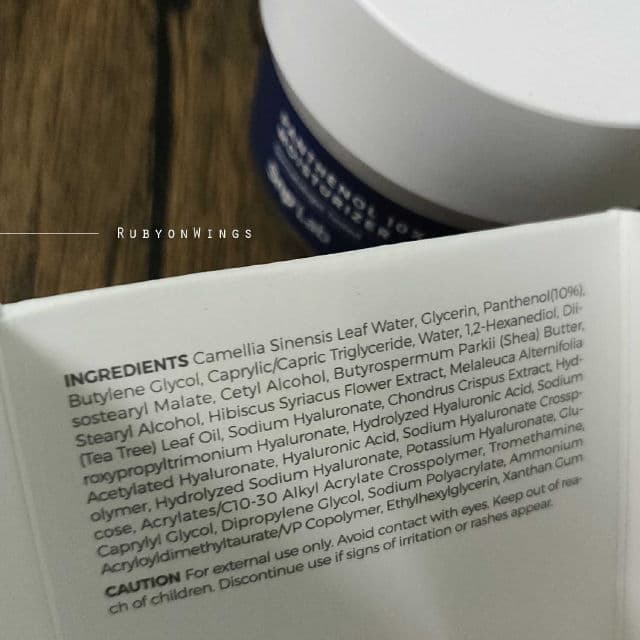 SNP Panthenol 10 Moisturizer review photo by RubyonWings