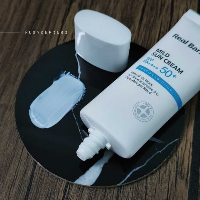 Real Barrier Mild Sun Cream SPF50+ PA++++ review photo by RubyonWings