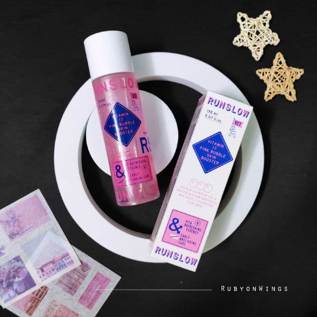 Runslow Vitamin 17 Pink Bubble Skin Booster review photo by RubyonWings