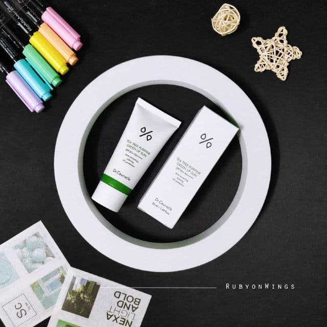 Dr. Ceuracle Tea Tree Purifine Green Up Sun SPF50+ PA++++ review photo by RubyonWings