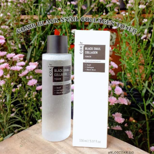 Coxir Black Snail Collagen Toner review photo by Blogcuan