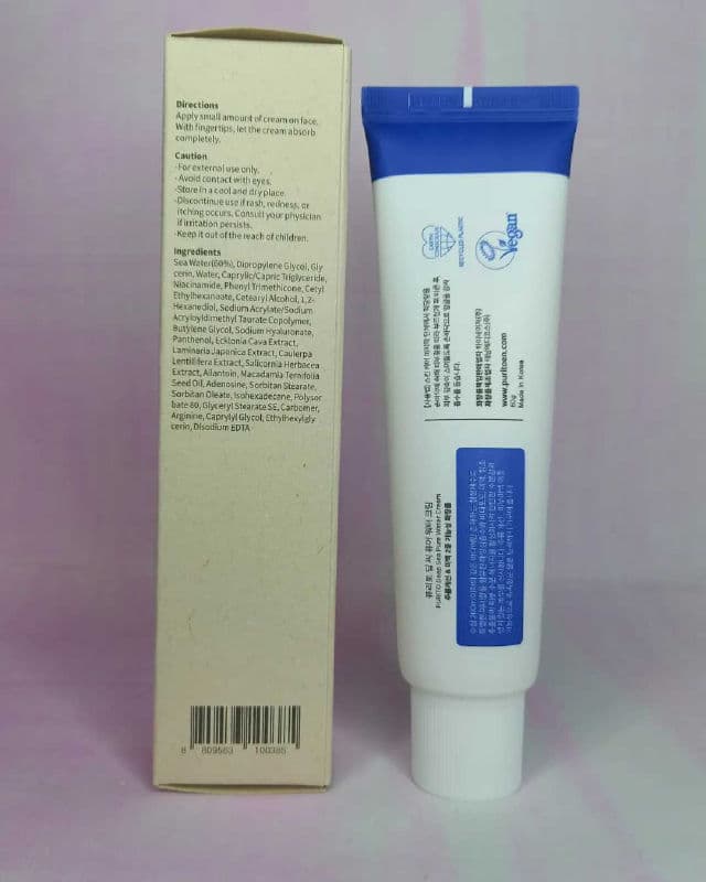 PURITO Essential Oil-Free Deep Sea Pure Water Cream review photo by Hinarushi