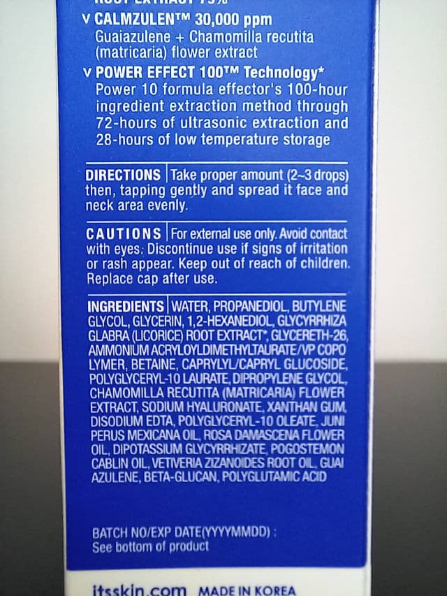 IT'S SKIN Power 10 Formula LI Effector Firefighter review photo by Hinarushi