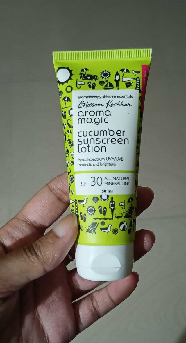 Aroma Magic Cucumber Sunscreen Lotion SPF 30 review photo by SkincareUnni82